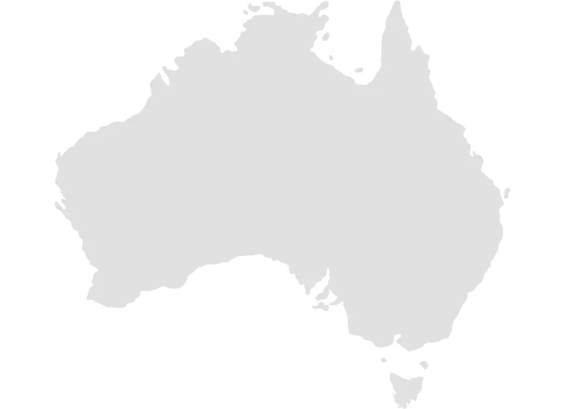 Map of Australia showing ABL locations