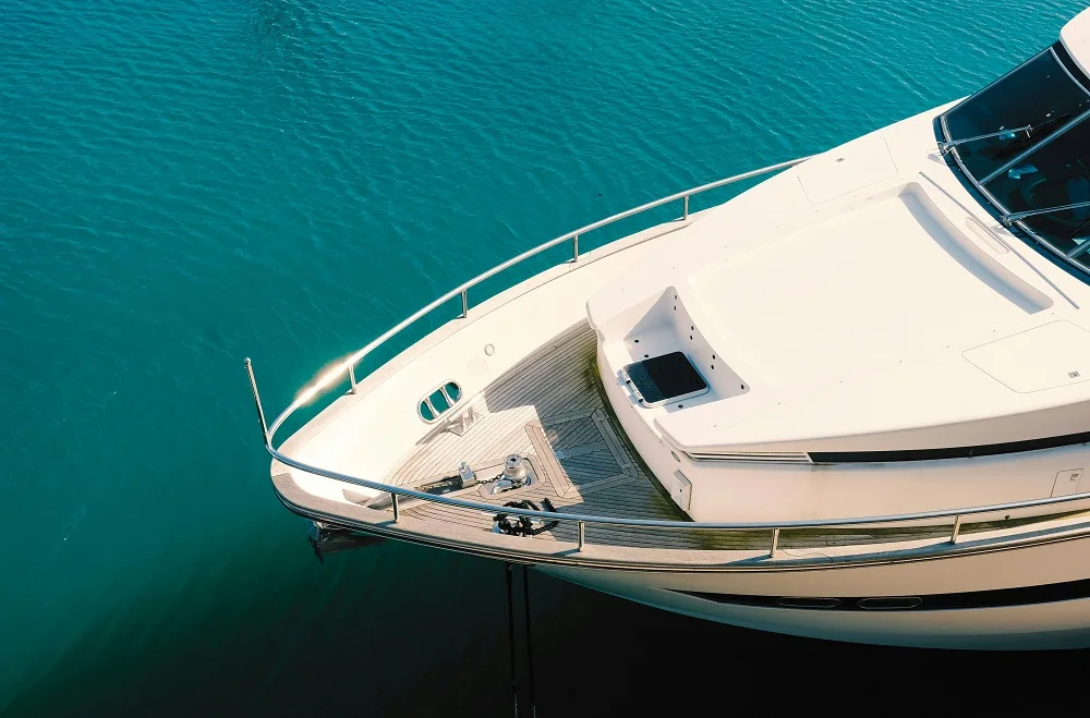 Yacht on water
